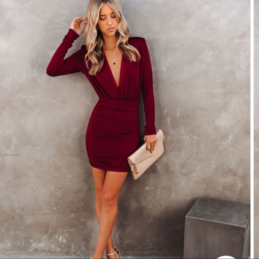 VICI Collection, Strut Your Style Ruched Bodycon Dress